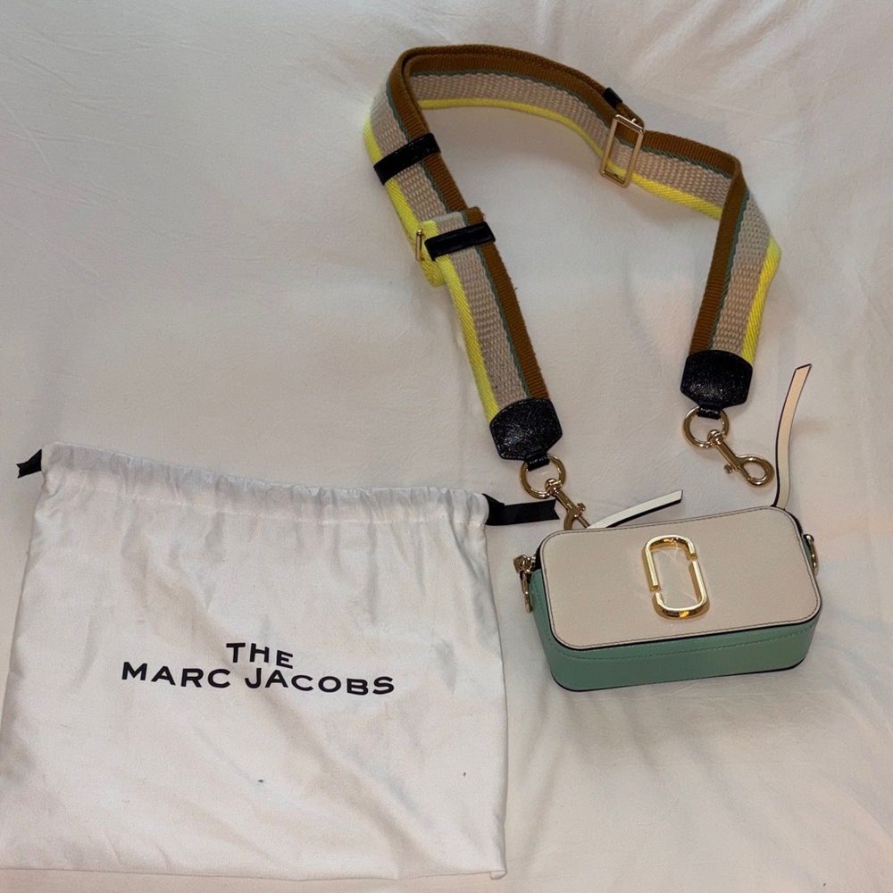 Marc Jacobs Mint and Cream Crossbody Bag